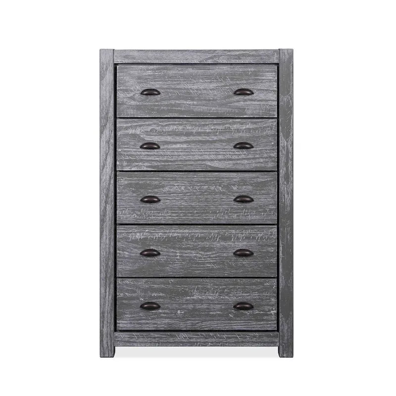 Commode 5 tiroirs en bois massif Montauk Grain Wood Furniture