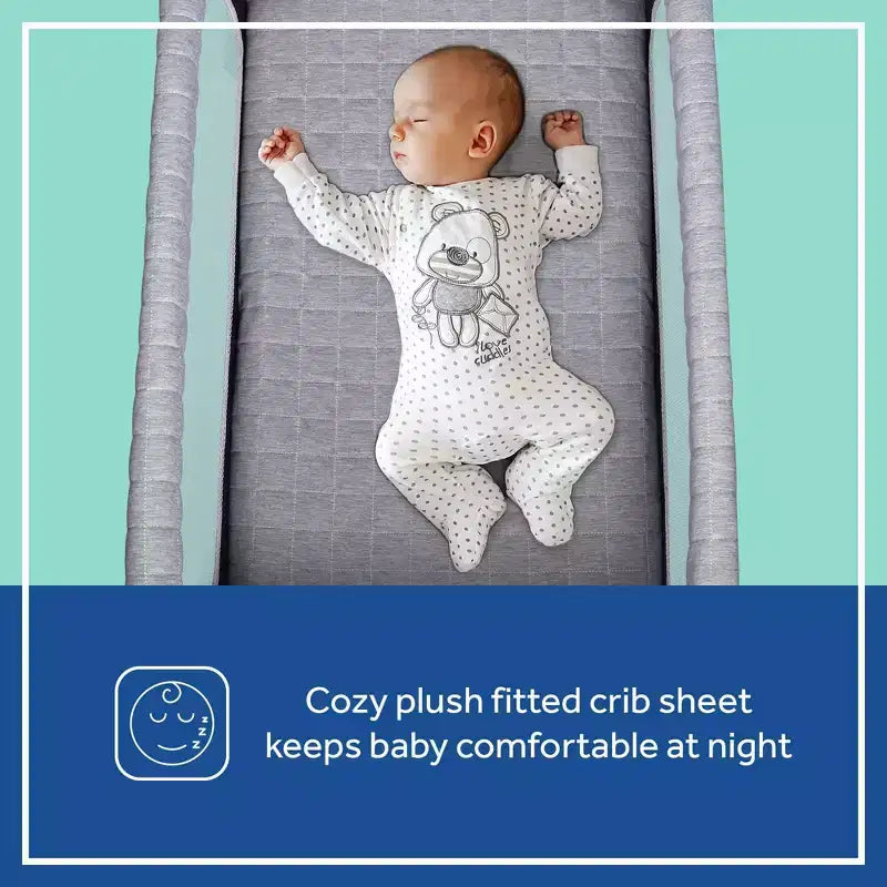 Soft Breathable Lightweight Bassinet - Gray