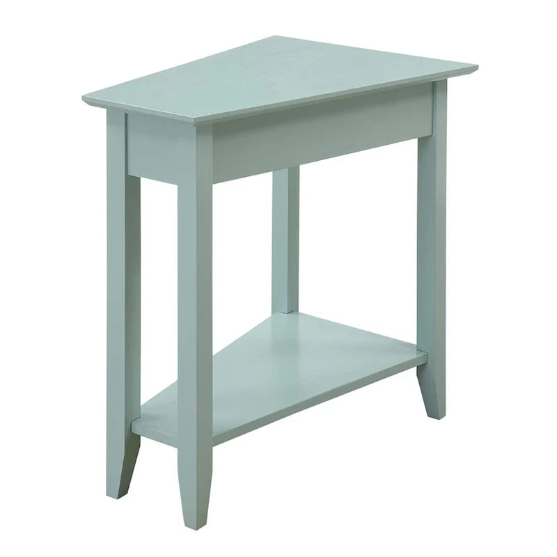 Table d'appoint d'angle American Heritage avec étagère de Convenience Concepts
