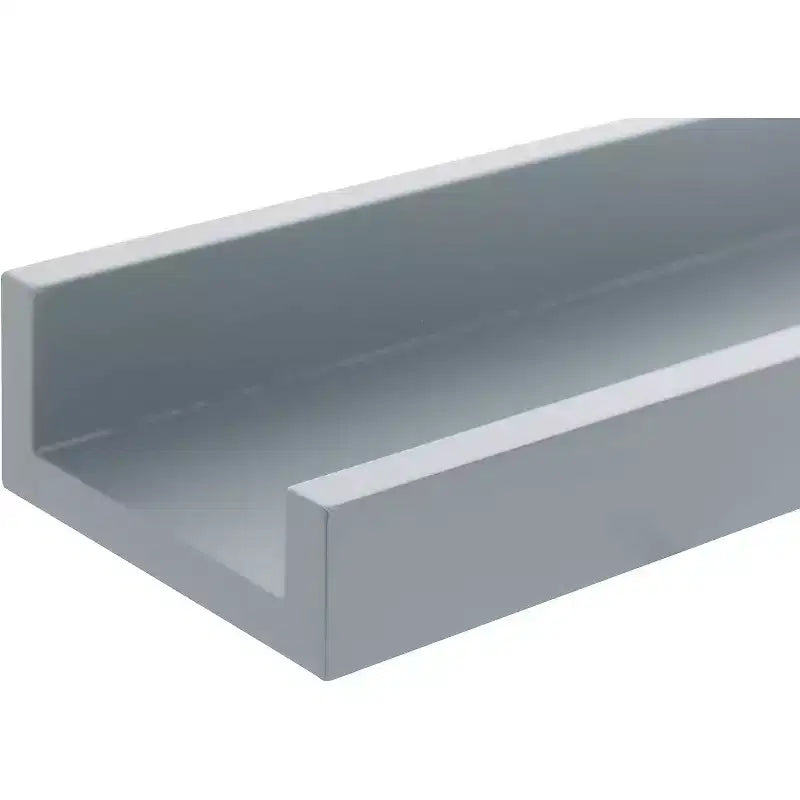 23"x4" Drea Wall Shelf Cloud Gray: MDF Floating Display, Includes Mounting Hardware
