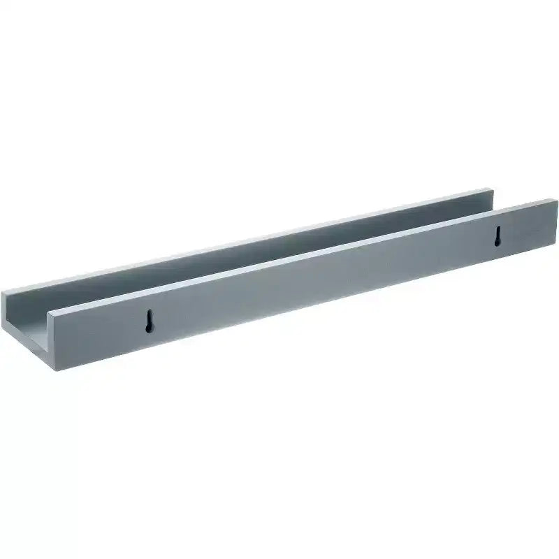 23"x4" Drea Wall Shelf Cloud Gray: MDF Floating Display, Includes Mounting Hardware