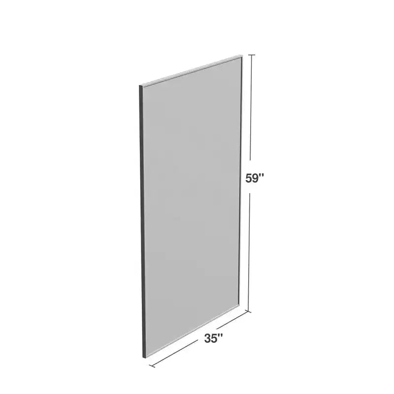 Gold Aluminum Alloy Ultra-Thin Frame Mirror 150x90x2cm