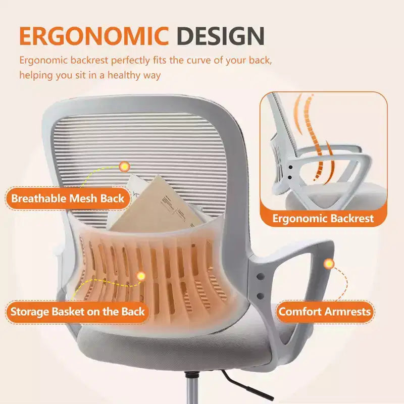 Adjustable Foot Ring Feature on Tall Office Chair, Designed for Standing Desks, Counter Height