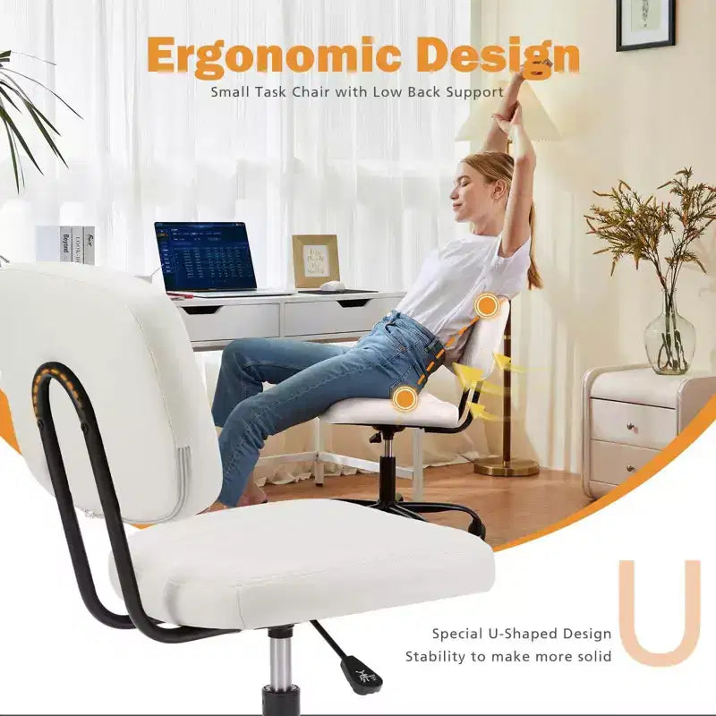 Office Chair Ergonomic for Standing Desk with Adjustable Height Computer Desk Chairs Fixed Handrail Gray
