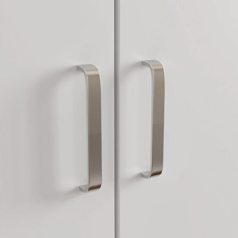 Armoire de chambre autonome à 2 portes avec tringle à vêtements