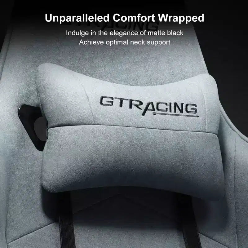 Gaming Chair with Footres Ergonomic Recliner Office Chair with Lumbar Support Blue