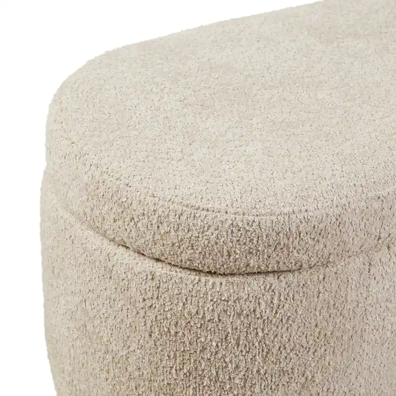 Banc de rangement rabattable INK+IVY Bailey Taupe Boucle