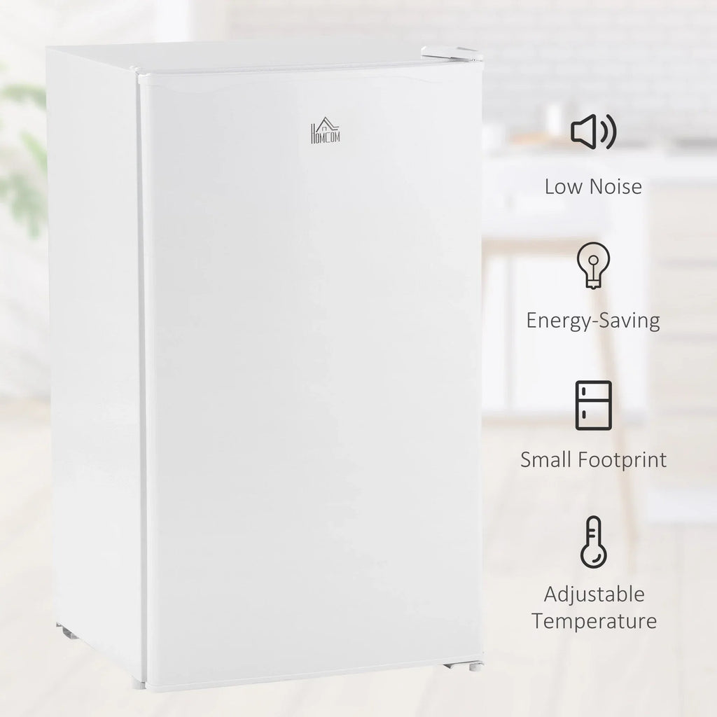Mini-réfrigérateur de 3,2 pi³ avec congélateur, réfrigérateur compact à porte unique avec thermostat réglable pour chambre à coucher