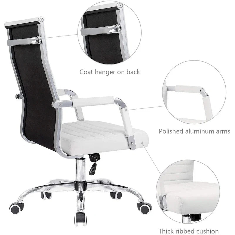 Chaise de bureau Homall nervurée Chaise de bureau d'ordinateur