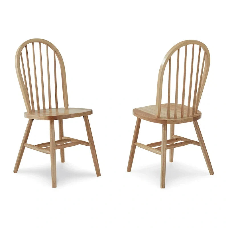 Chaise de salle à manger à dossier fuseau Windsor en bois massif International Concepts