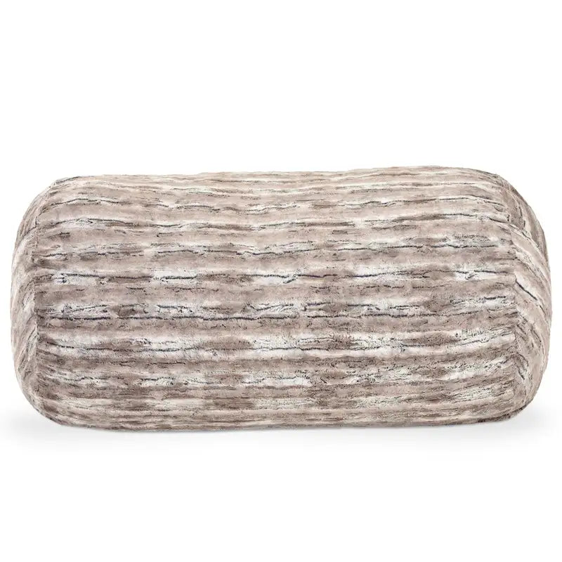 Grand canapé pouf de 7 pieds pour adultes - Luxe fausse fourrure