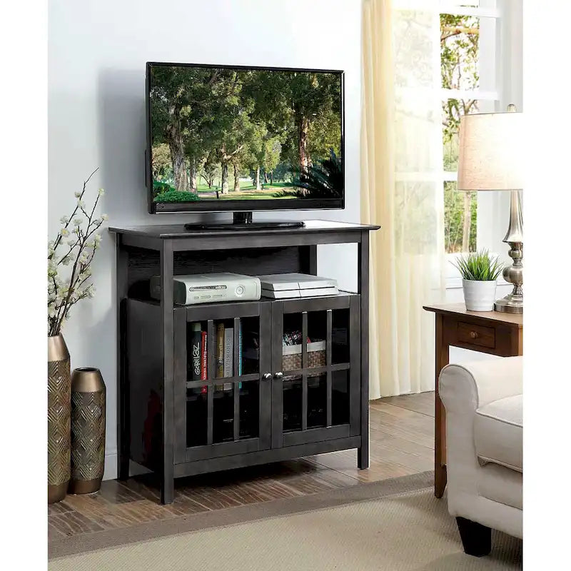 Meuble TV Big Sur Highboy de 40 pouces avec rangements, par Convenience Concepts