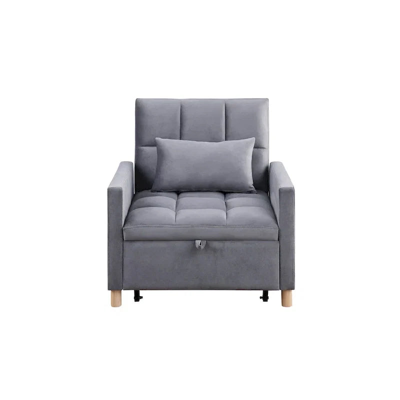 Fauteuil Lit Convertible 3 en 1, Noir