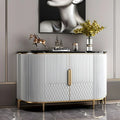 Buffet Glam Marble gris avec rangement