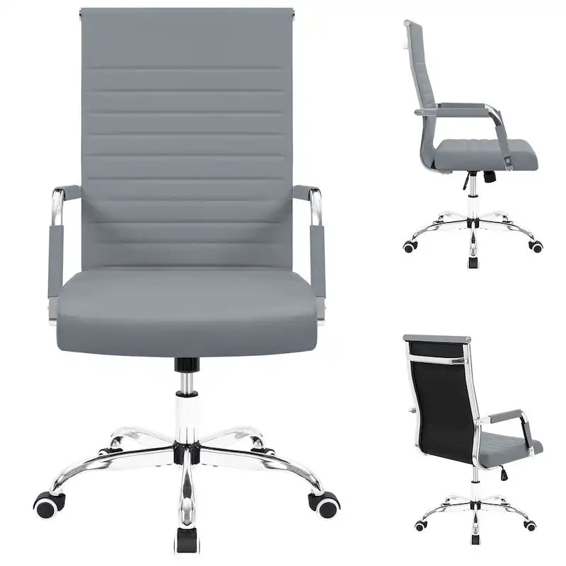 Chaise de bureau Homall nervurée Chaise de bureau d'ordinateur