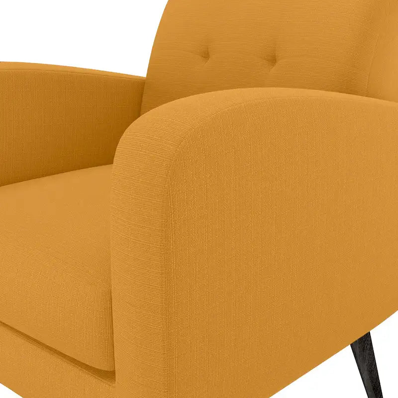Fauteuil d'appoint mi-siècle jaune moutarde Carson Carrington Keflavik