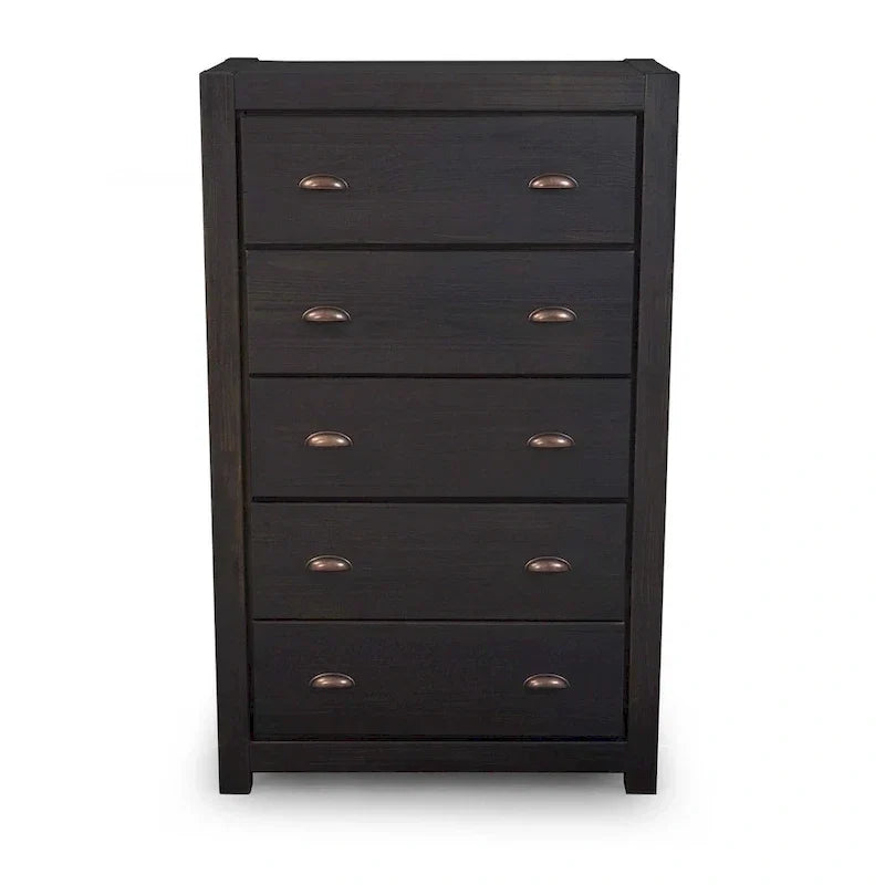 Commode 5 tiroirs en bois massif Montauk Grain Wood Furniture