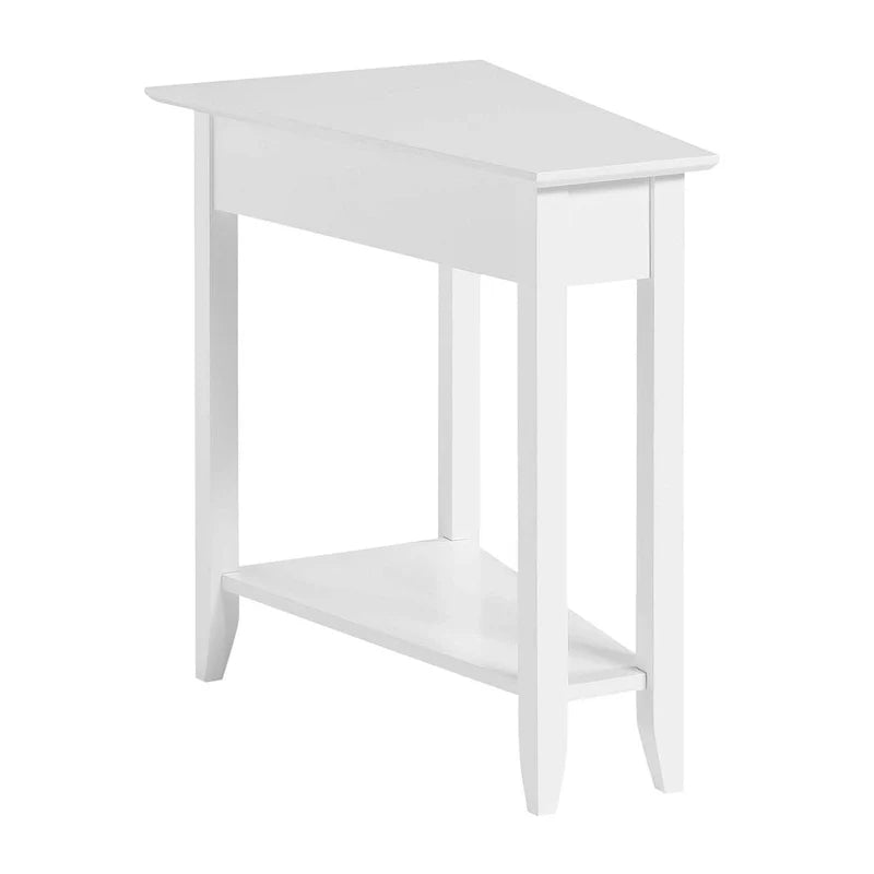 Table d'appoint d'angle American Heritage avec étagère de Convenience Concepts