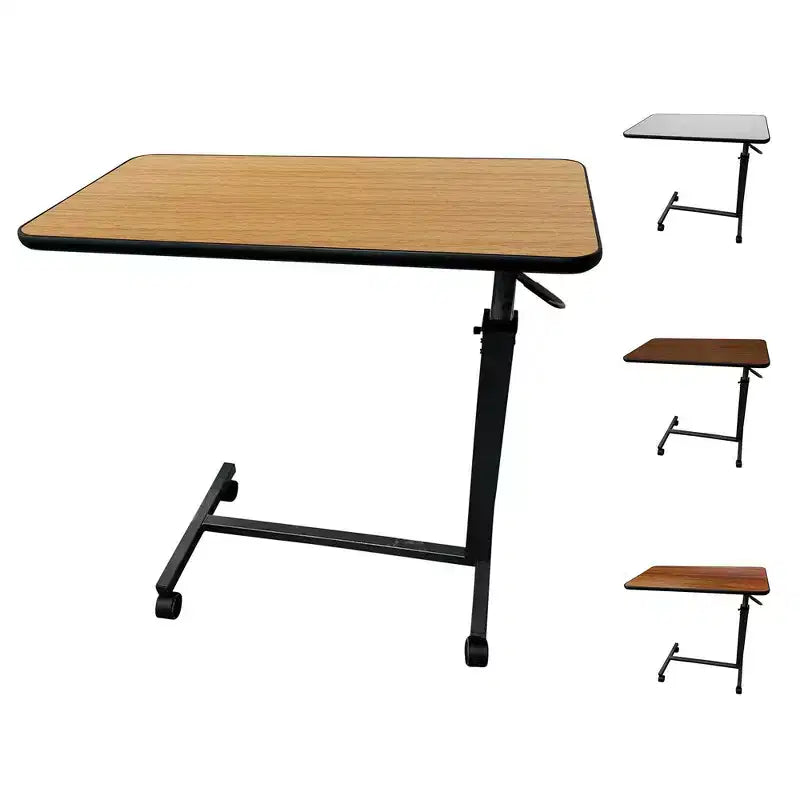 ProHeal Rolling Medical Overbed Table with Wheels and Adjustable Height for Hospital and Home Use