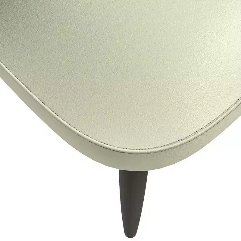 Modern Upholstered Chair Curved Back, Black Solid Wood Legs, Stylish Comfortable Side Chair for Dining, Kitchen & Living