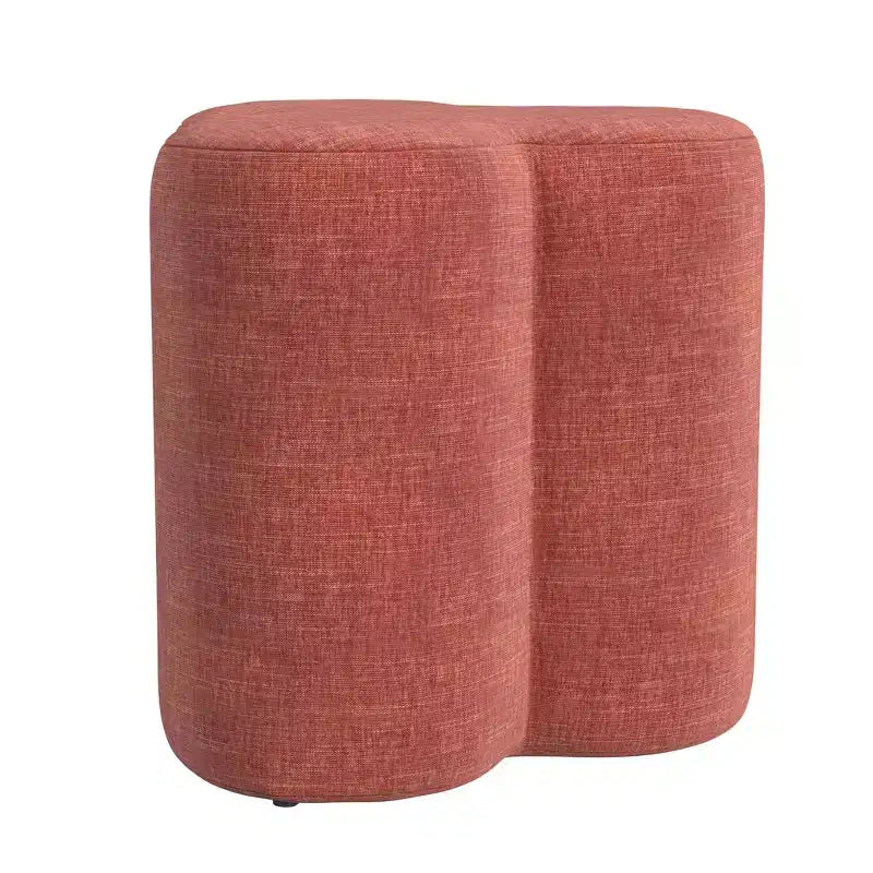 Clover Shaped Chenille Ottoman