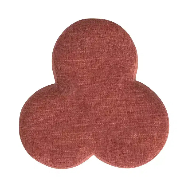 Clover Shaped Chenille Ottoman
