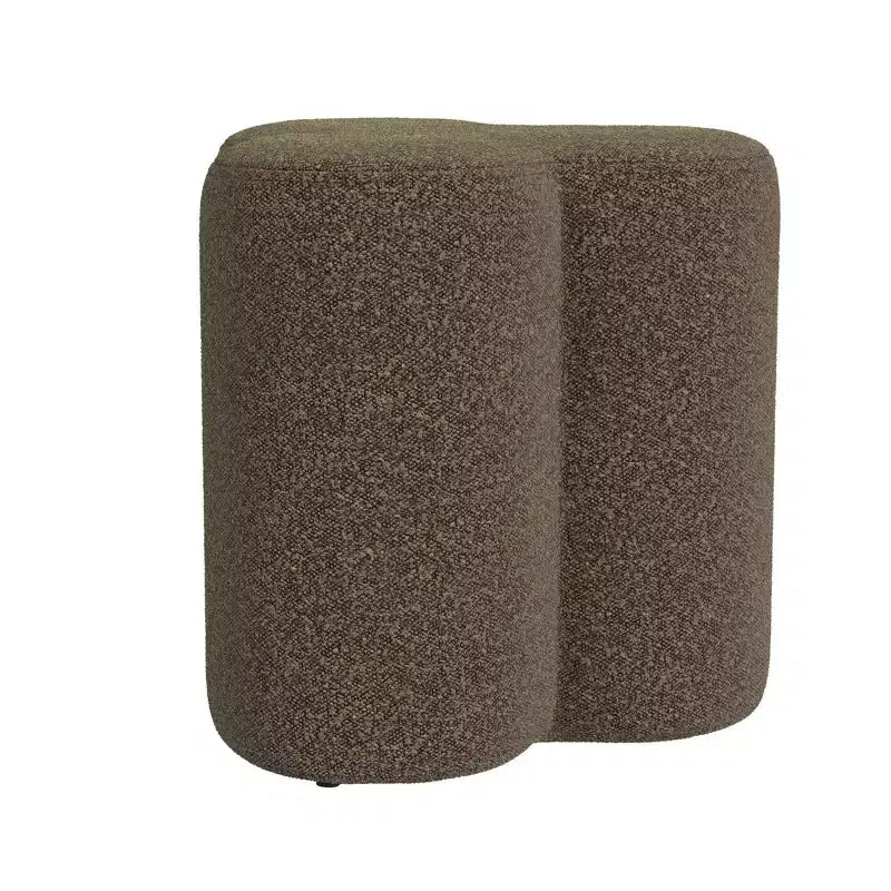 Clover Shaped Chenille Ottoman