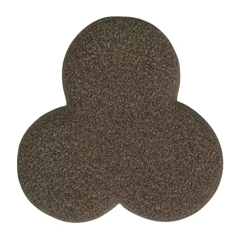 Clover Shaped Chenille Ottoman