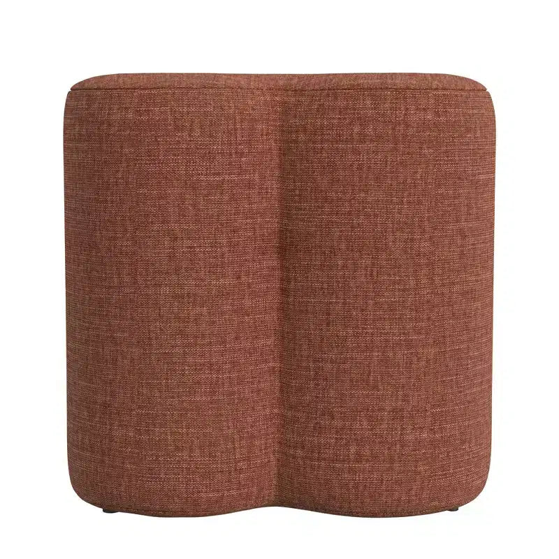 Clover Shaped Chenille Ottoman