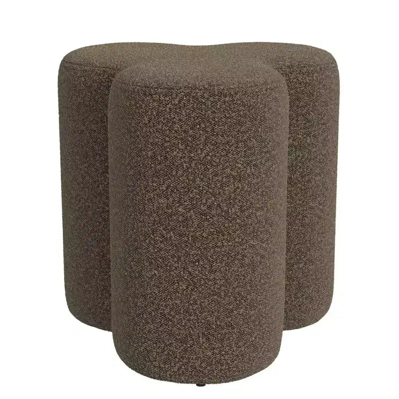 Clover Shaped Chenille Ottoman