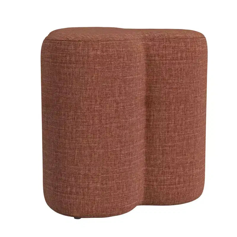Clover Shaped Chenille Ottoman
