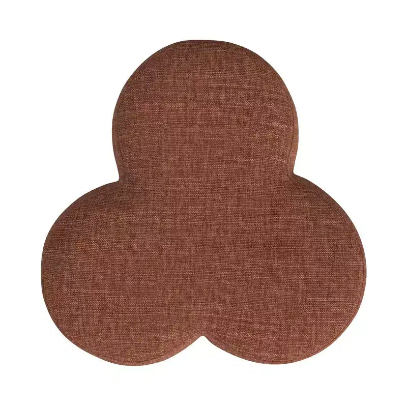 Clover Shaped Chenille Ottoman
