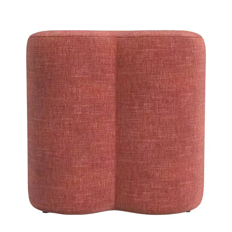 Clover Shaped Chenille Ottoman