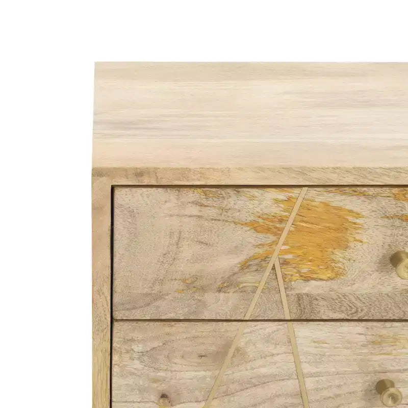 2 Drawer Cushion Seated Bench - Off-White