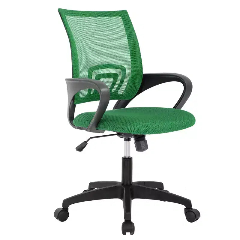 FDW Home Office Chair Mesh Computer Chair with Lumbar Support Armrest Adjustable Mid Back Task Chair for Women Adults