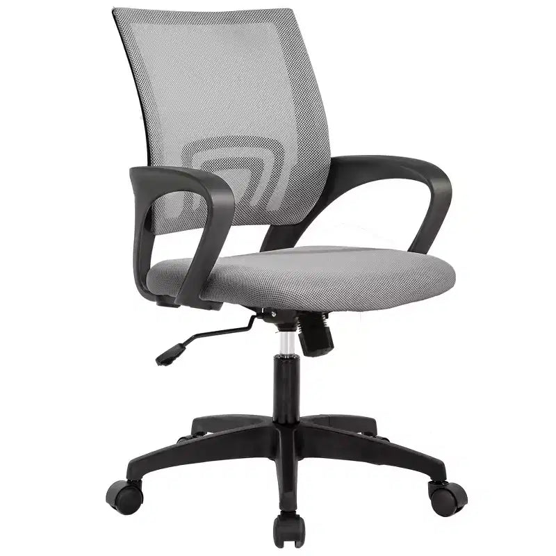 FDW Home Office Chair Mesh Computer Chair with Lumbar Support Armrest Adjustable Mid Back Task Chair for Women Adults