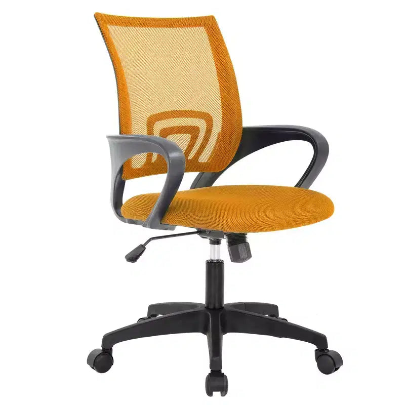 FDW Home Office Chair Mesh Computer Chair with Lumbar Support Armrest Adjustable Mid Back Task Chair for Women Adults