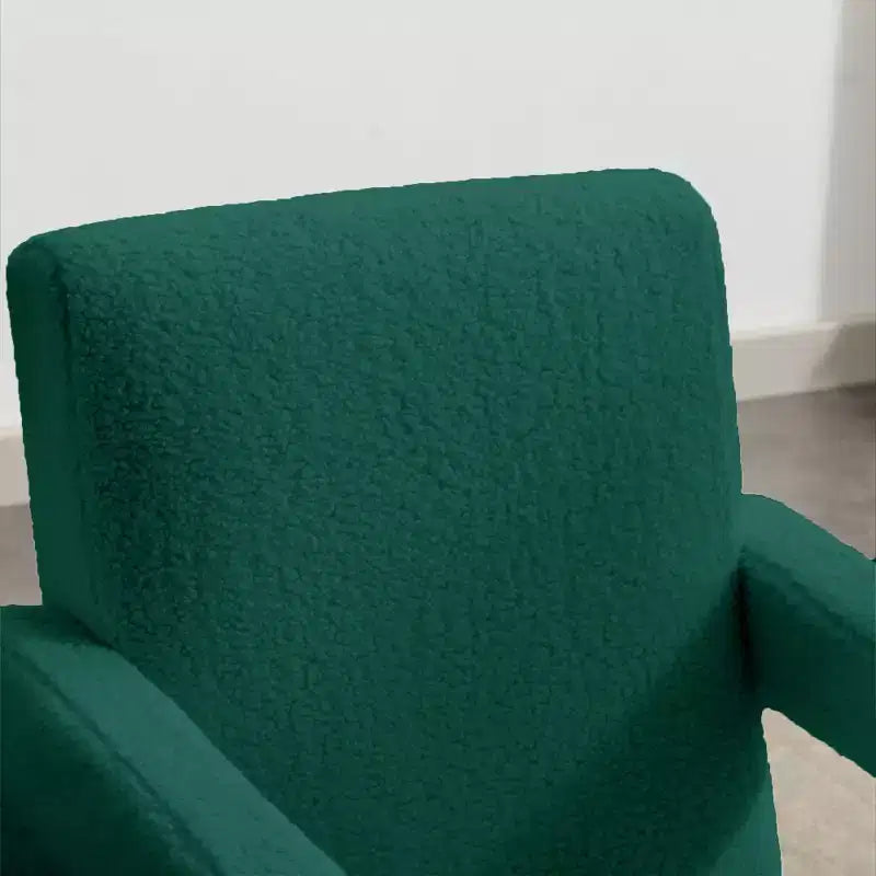 29.1'' Modern Accent Chair, Upholstered Lamb Fleece Adirondack Armchair for Living Room Makeup Room Bedroom
