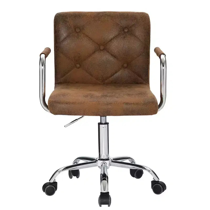 VECELO Rolling Work Chair for Home Office Desk Adjustable Height