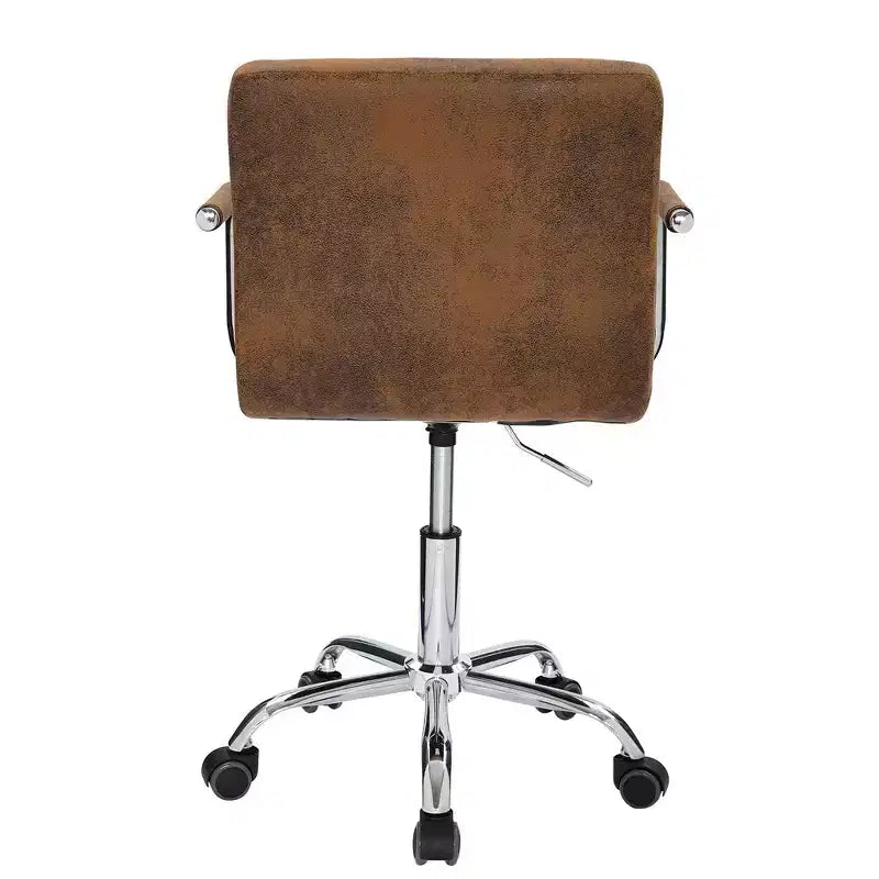 VECELO Rolling Work Chair for Home Office Desk Adjustable Height