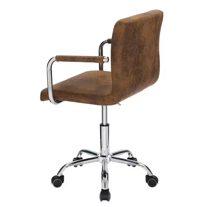 VECELO Rolling Work Chair for Home Office Desk Adjustable Height