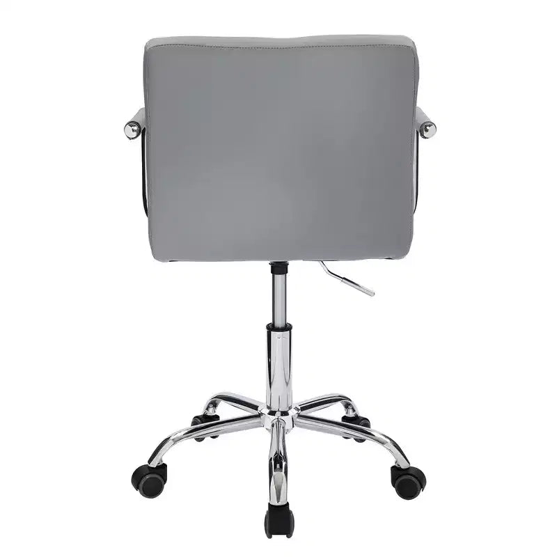 VECELO Rolling Work Chair for Home Office Desk Adjustable Height