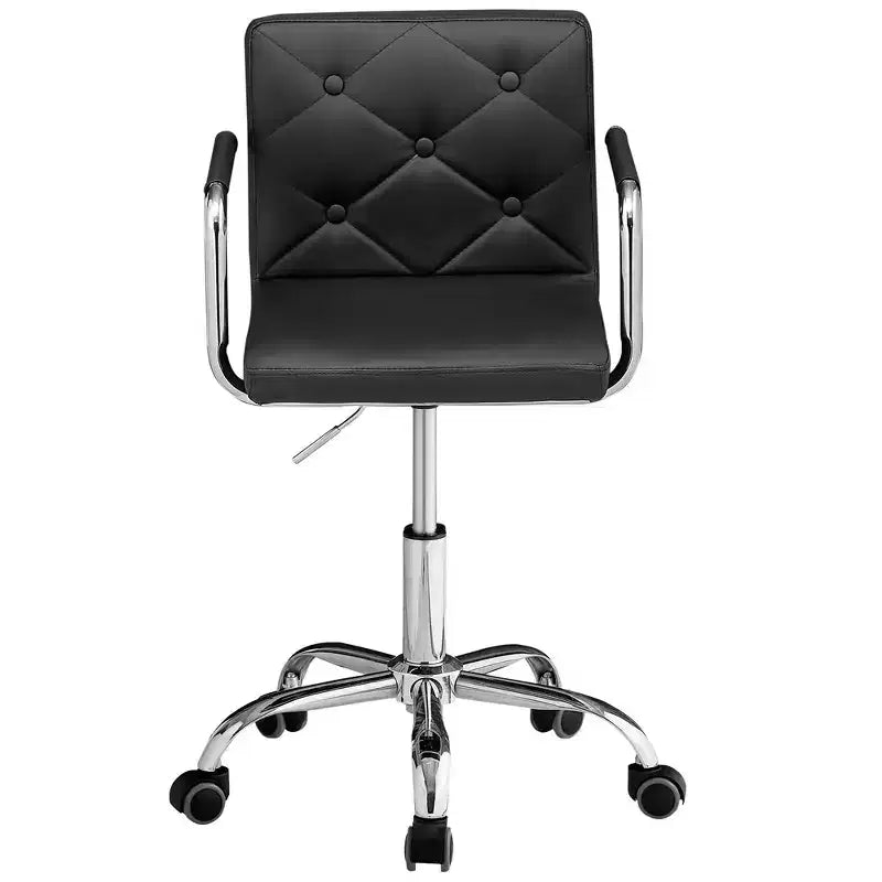 VECELO Rolling Work Chair for Home Office Desk Adjustable Height
