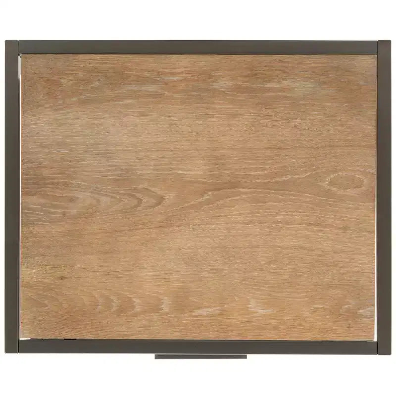 5 Shelf 1 Drawer Etagere - Rustic Oak/Gunmetal