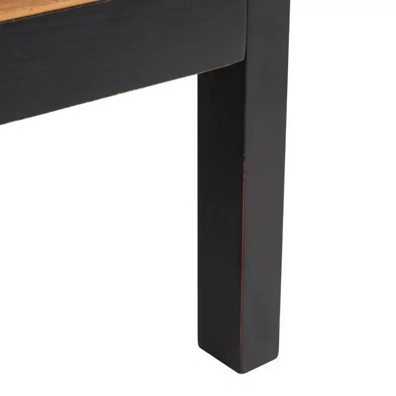 3 Shelf Wood Back Etagere - Black/Natural