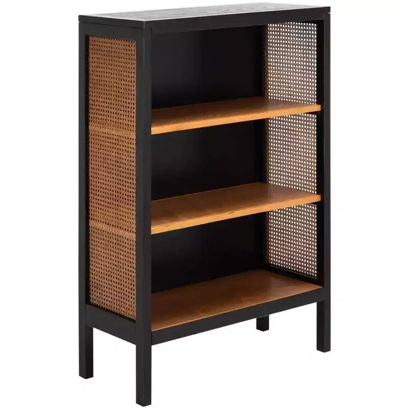 3 Shelf Wood Back Etagere - Black/Natural