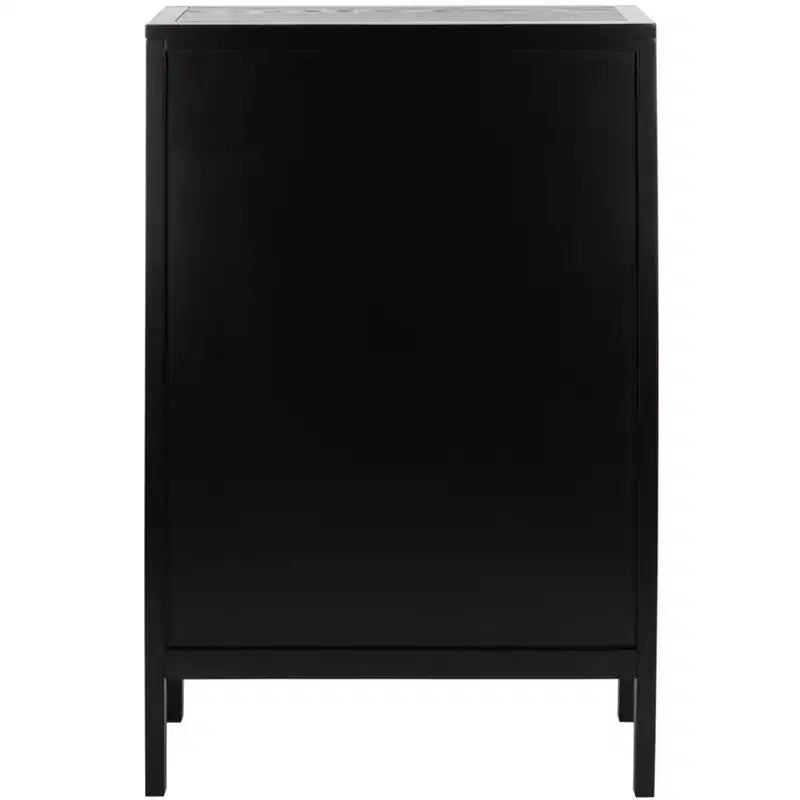 3 Shelf Wood Back Etagere - Black/Natural