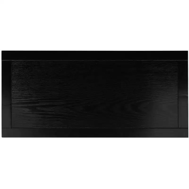 3 Shelf Wood Back Etagere - Black/Natural
