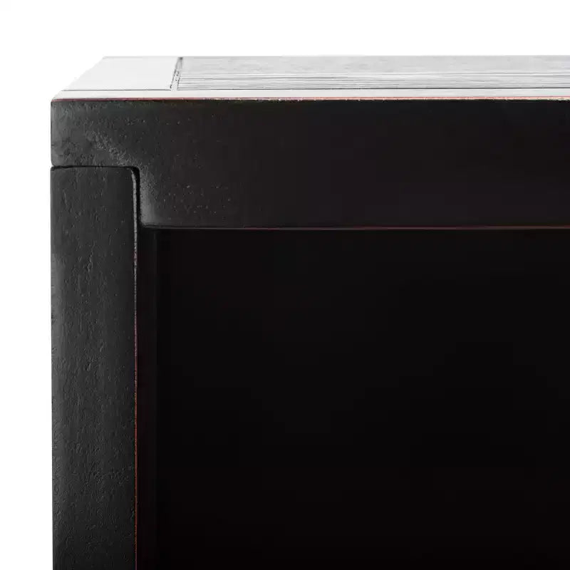 3 Shelf Wood Back Etagere - Black/Natural