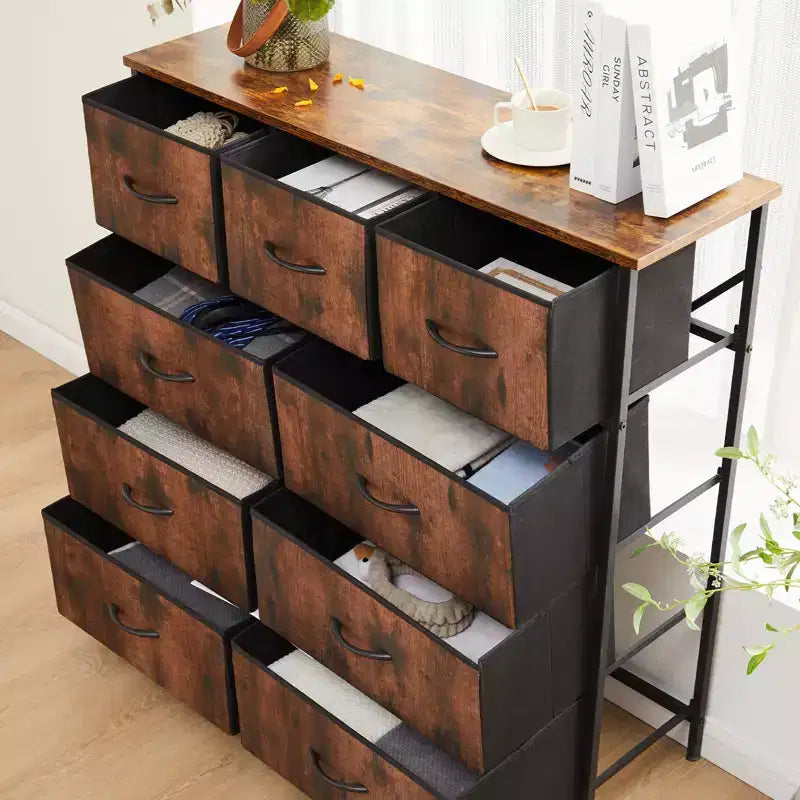 9 Drawer Storage Dresser Chest